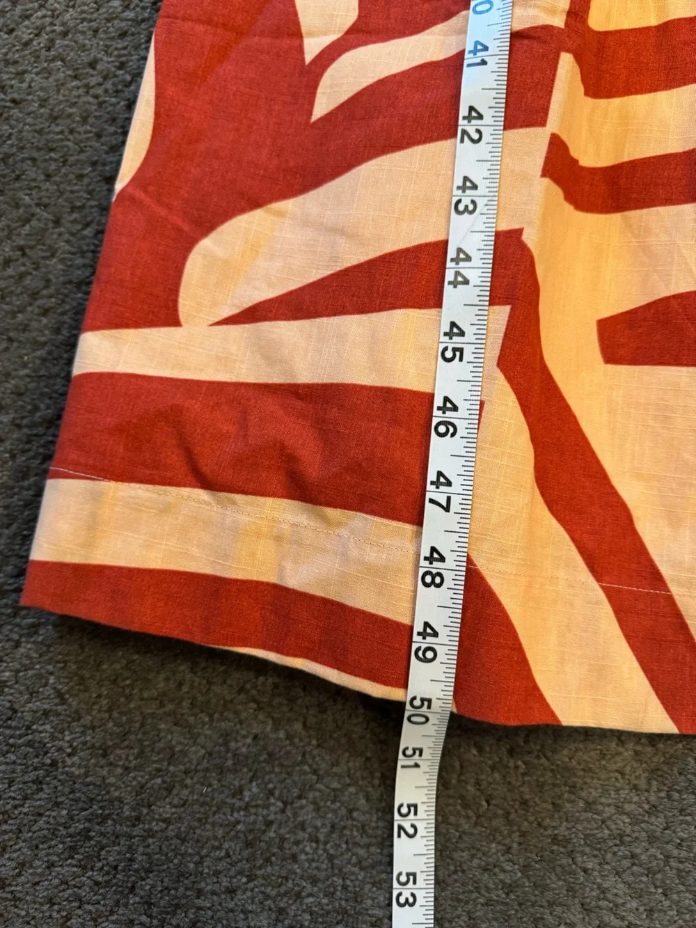 Mon Renn Surreal midi dress NWT distinctive Tropico print in rust and sand color - Picture 10 of 10